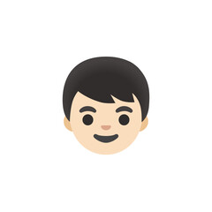 Fototapeta premium Boy Face Emoji 