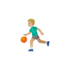 Person Playing Basketball Emoji

