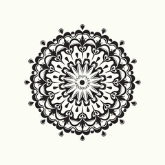 Mandala logo design. Abstract beauty Mandala. Floral ornament. Decorative circle ornament style