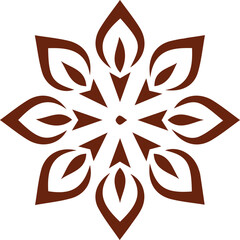 Beautiful flower art and mandala vector design