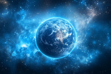 Blue Earth Background Image