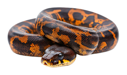 Obraz premium Boa reptile snake isolated on a transparent background