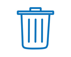Print rubbish bin icon, rubbish bin, icon, trashcan,