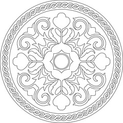 illustration design sketch image vector decoration icon logo symbol ornament background pattern modern traditional ethnic floral 