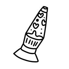 lava lamp cute drawn style for templates.
