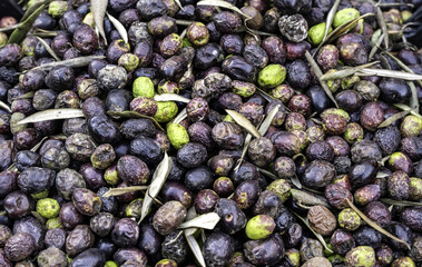 Olives in a market