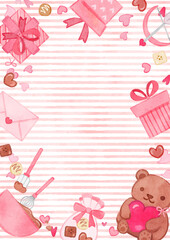 watercolor beautiful chocolate background illustration 14