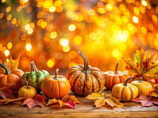 Free Thanksgiving Desktop Backgrounds: Bokeh Autumn Harvest Fall Leaves