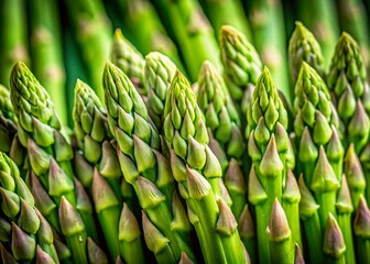 Fresh Asparagus Photography: Close-Up Raw Green Vegetable Stock Photo