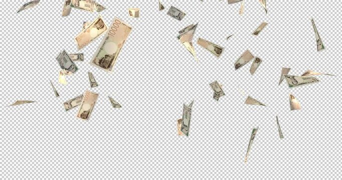 新一万円札が空から降ってくる