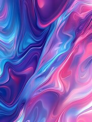 Obraz premium Abstract gradient background in vibrant neon tones of blue, purple, and pink, with a smooth, flowing transition.