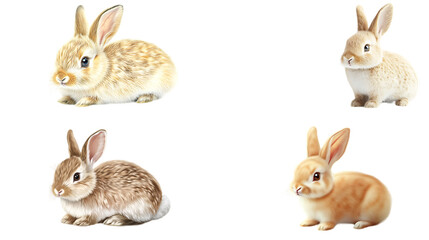 Obraz premium rabbit isolated on white background