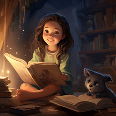 Story books. Picture book illustration.