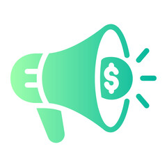 advertising Gradient icon