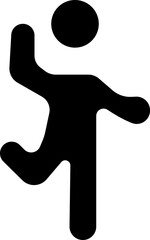 Dancing People Icon, Trendy Dances, Tango, Twerking, Breakdance, Happy dancing people icons. Modern dance class vector silhouette symbols, Disco dance lifestyle, isolated on transparent background.