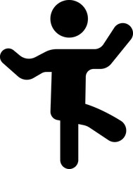 Dancing People Icon, Trendy Dances, Tango, Twerking, Breakdance, Happy dancing people icons. Modern dance class vector silhouette symbols, Disco dance lifestyle, isolated on transparent background.