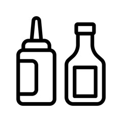 17 mustard line icon illustration vector graphic