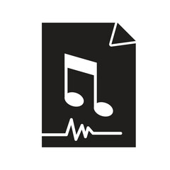 Naklejka premium Audio File Icon