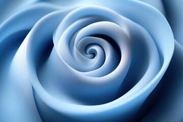 Blue Abstract Swirls Form a Mesmerizing Spiral Pattern Smoothly