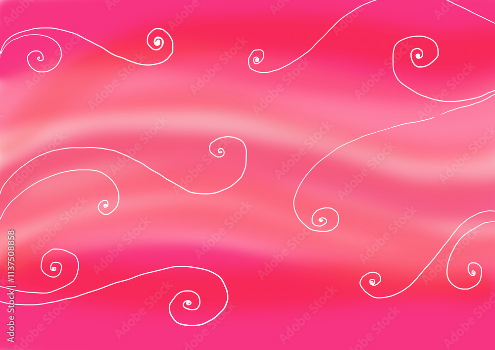 Fototapete abstract background of different shades of red, pink colors. arranged in horizontal waves with a gen
