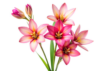 frangipani flower isolated on white