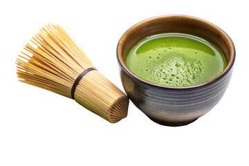 cup of tea with bamboo