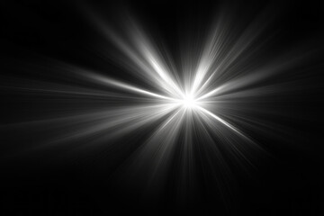 Obraz premium Light Beams Radiate Brightly through Dark Space Background Smoothly