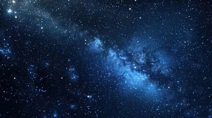 Fototapeta premium A high-resolution digital camera equipped with AI-enhanced imaging capturing a stunning photo of stars in the night sky, emphasizing the beauty of the cosmos with technological precision 