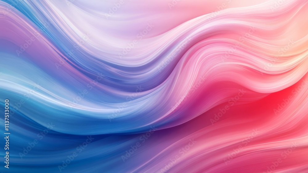 Poster dynamic flowing lines, abstract background with vibrant colors and wavy design for modern visuals