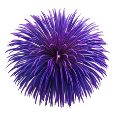 Naklejka premium Abstract Purple Fireworks Burst 3D Render Festive Design Celebration Background