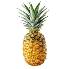 Fototapeta premium Fresh Pineapple Fruit Isolated on White Background Transparent Background.