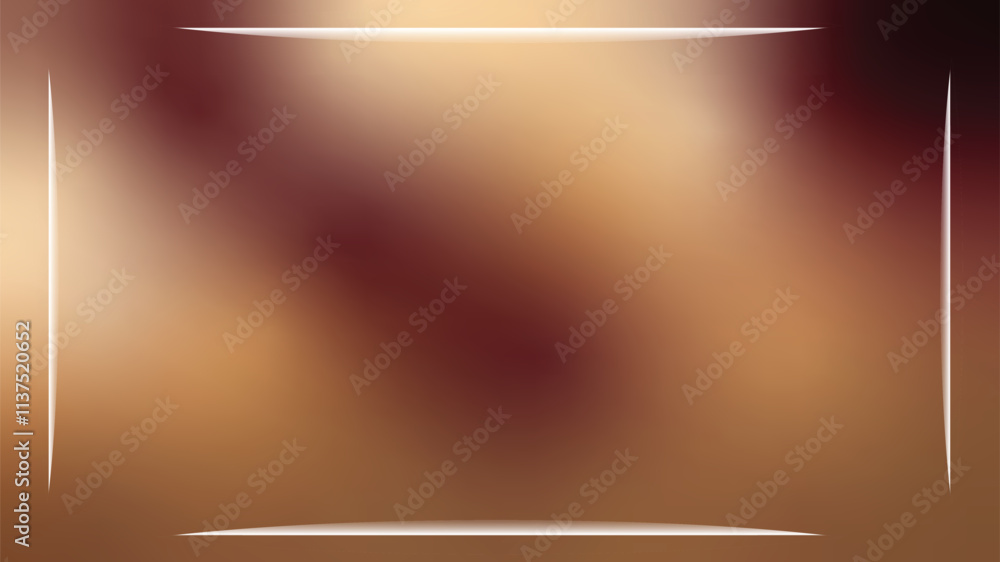 Aufkleber glowing bronze blended gradient background with light reflected frame