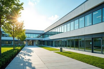 Modern hospital isolation ward exterior showcasing advanced medical facilities and compassionate care, emphasizing the importance of health infrastructure in safeguarding public well-being.