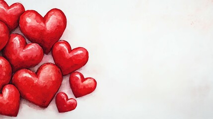 Sentiments conveyed through vibrant red Valentine's cards, Valentine's day card, love card, red sentiments