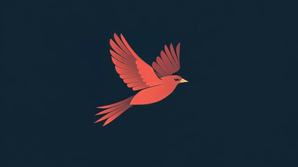 Bird logo on isolated background