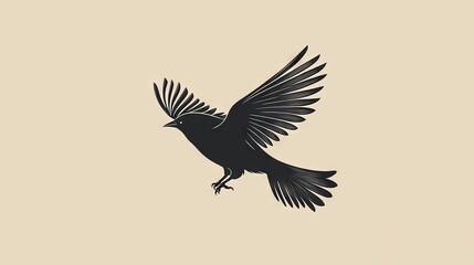 Obraz premium Bird logo on isolated background