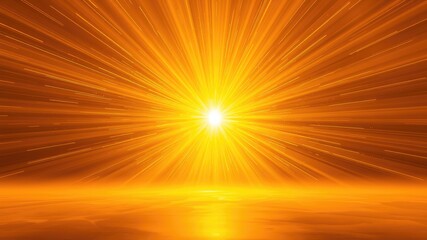 Obraz premium Sunburst background, abstract background with rays of light, orange background