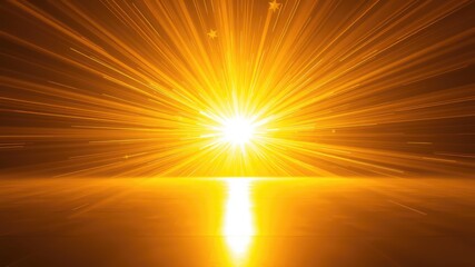 Obraz premium Sunburst background, abstract background with rays of light, orange background