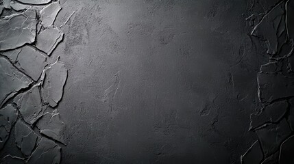 Rough black texture background abstract art high contrast wide angle