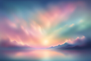 Fototapeta premium mountain landscape sunset