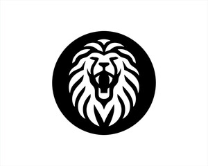 Lion head Roar Mascot, lion logo design vector illustration