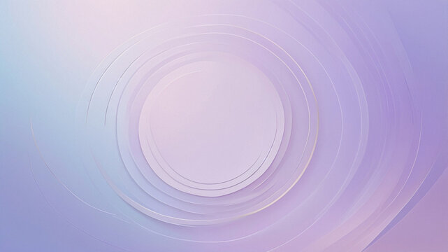 Soothing purple gradient background with circular wave patterns, minimalist abstract design for modern art and presentations. - Powered by Adobe