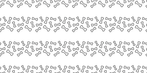 Dog bone seamless pattern doodle cartoon vector tile background gift wrapping paper repeat wallpaper illustration scarf isolated design