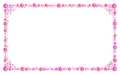 宝石フレーム　素材　飾り　枠　ジュエリー　ダイヤ　囲み　飾り枠　飾り罫　見出し　タイトル　あしらい　キラキラ　ラメ　高級感　エレガント　おしゃれ　豪華　四角　白背景　白バック　透過