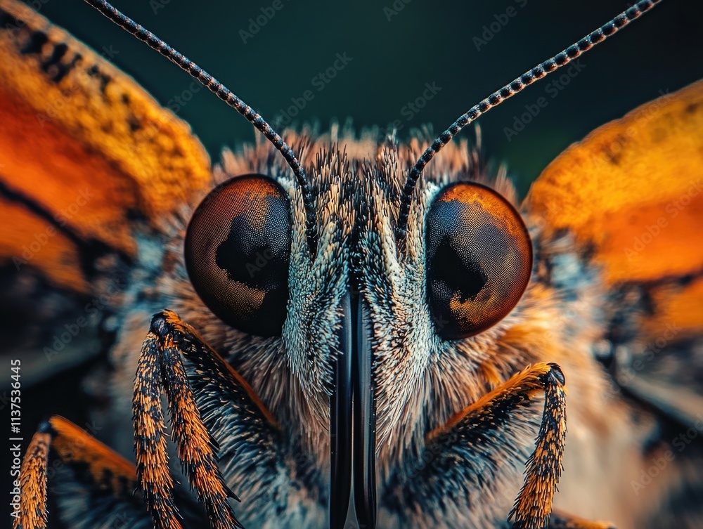 Wall mural Butterfly Face Close Up