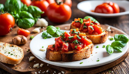 tomato garlic bruschetta