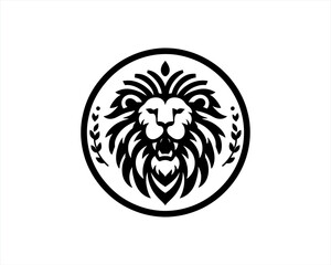 Lion head Roar Mascot, lion logo design vector illustration