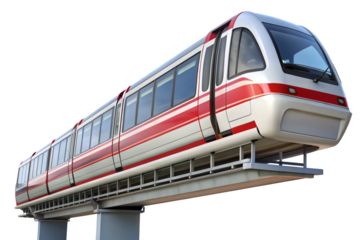 train on a white background