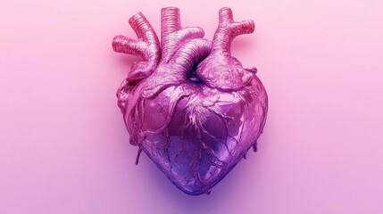 Melted Metallic Heart