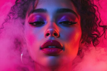 Fototapeta premium Woman with smoky eyes